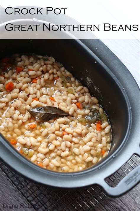 Coat a nonstick pot with. Crock Pot Great Northern Beans | Recipe | Food recipes, Great northern beans, Slow cooker recipes