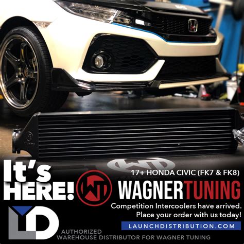 now available wagner tuning intercooler for honda civic fk7 and fk8 launch distribution