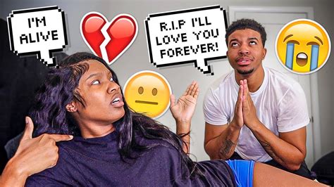 Pretending My Girlfriend Passed Away While Shes Sleeping She Was So Scared Youtube