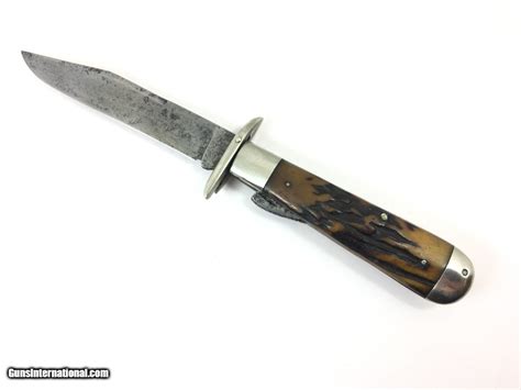 1914 1935 Marbles Safety Folding Hunter Knife Stag Original Sheath