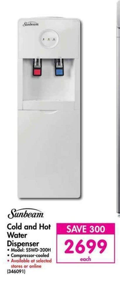 Sunbeam Cold And Hot Water Dispenser Offer At Makro