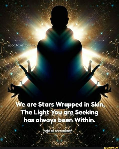 We We Are Stars Wrapped In Skin The Light You Are Gre Seeking Has