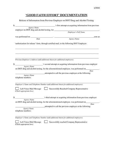 Ohio Good Faith Effort Documentation Form Fill Out Sign Online And