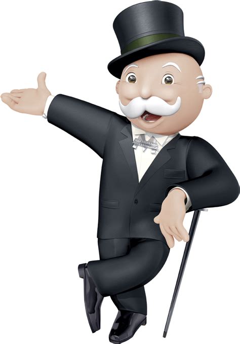 Download Hd Mr Monopoly Standing Monopoly Man Png Transparent Png