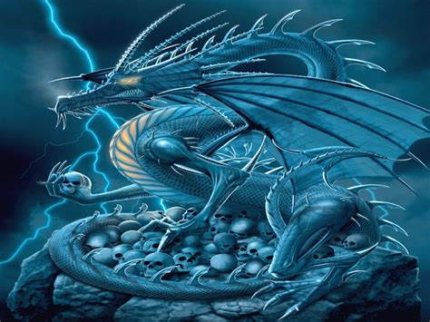 43 Blue Dragon Wallpaper Hd