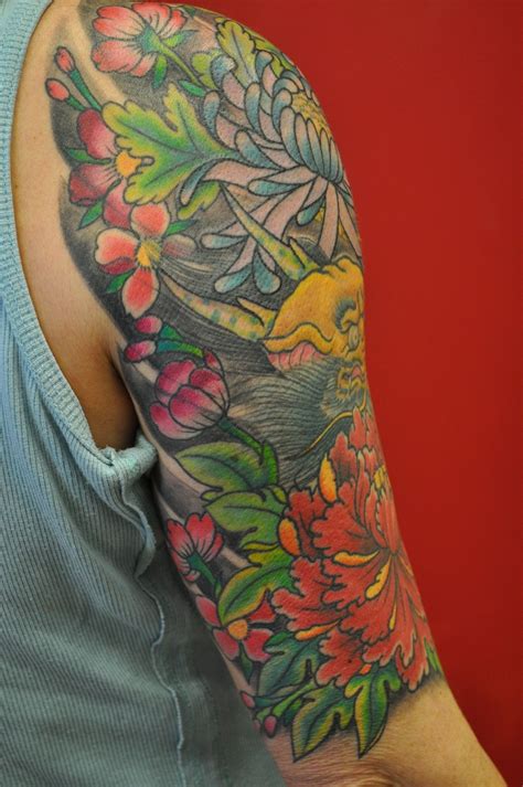 Flower Sleeve Tattoos Designs And Ideas Flower Tattoo Sleeve