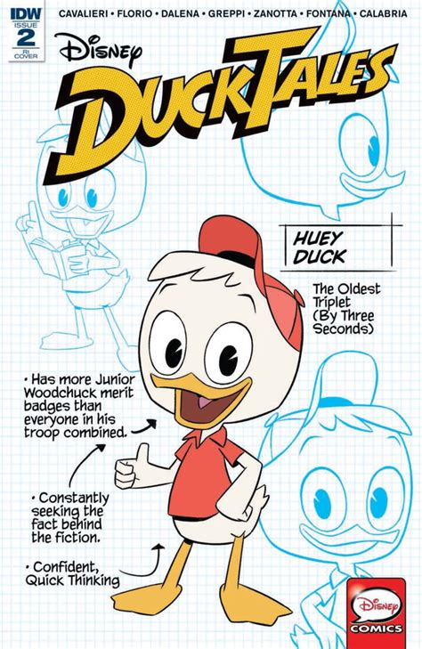 Ducktales 2 Variant Cover Feat Huey Ducktales