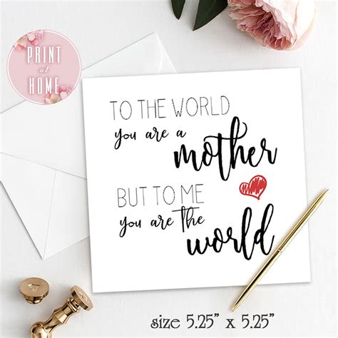 This post may contain affiliate links. Card for mommy from daughter from son gift from children ...
