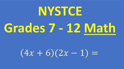 Nystce Multi Subject Grades 7 12 Math New York State Teacher