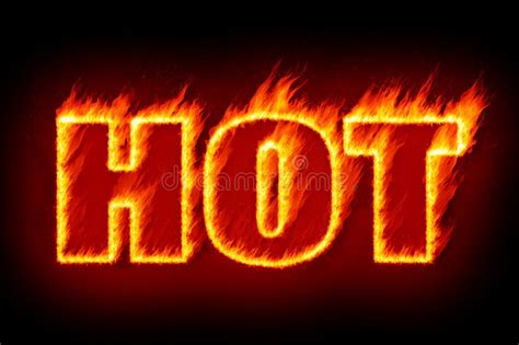 Word Hot Fire Stock Illustrations 1429 Word Hot Fire Stock