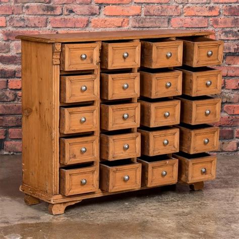 Antique Pine Multi Drawer Apothecary Cabinet At 1stdibs