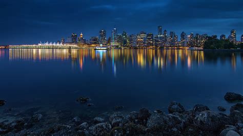 Vancouver Night Cityscape 4k Wallpapers Hd Wallpapers