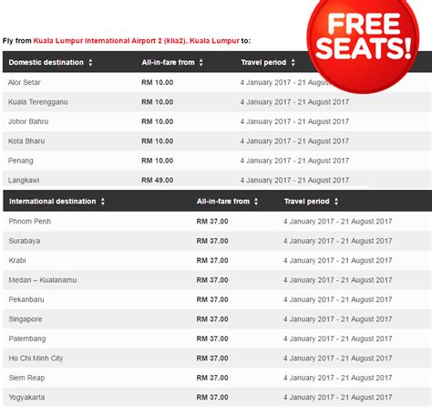 Последние твиты от promosi tiket (@promositiket). AirAsia Free Seats Flight Promotions Booking 13 - 19 June ...