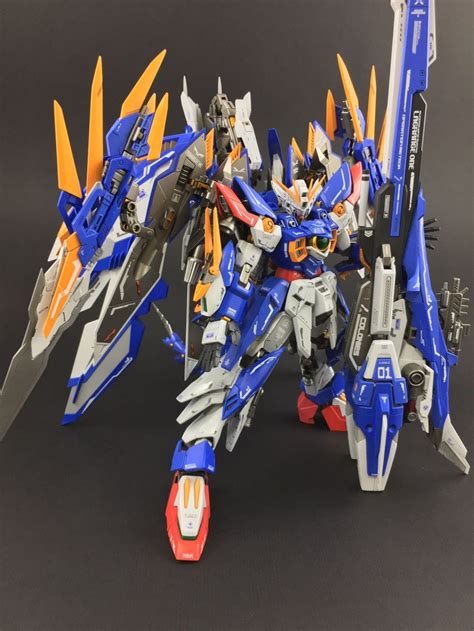 Mg 1100 Amazing Wing Gundam Zero Custom Build ガンダム エバンゲリオン