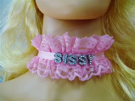 any size personalized choker pink lace sissy slut bitch bbc ddlg bdsm plus cum ebay