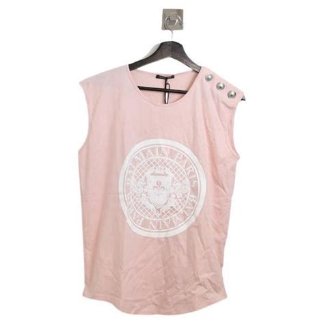 Balmain Sleeveless Shirt Pink For Sale At 1stdibs
