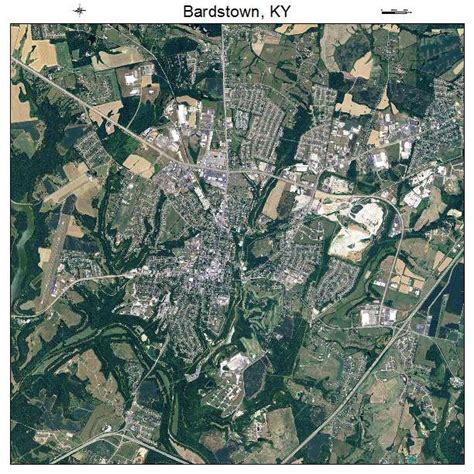 Aerial Photography Map Of Bardstown Ky Kentucky