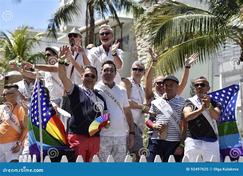 miami beach la florida el 9 de abril de 2016 orgullo gay imagen editorial imagen de calle