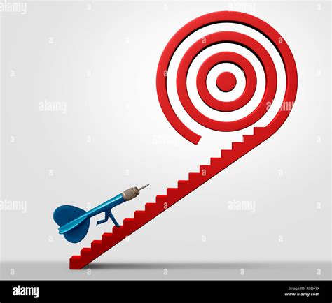 Strategic Pathway Business Success And Bullseye Concept Of Direction