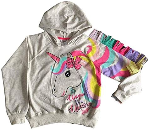 Girls Unicorn Jojo Siwa Hoodie Sweatshirt 3d Rainbow Jacket