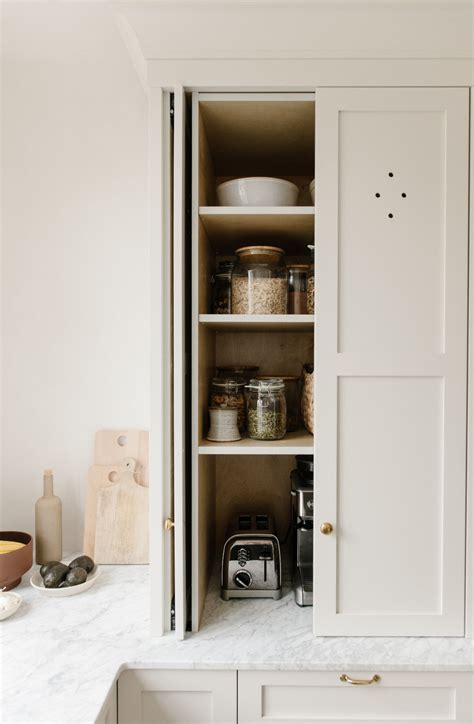 Shaker Pantry With Hidden Coffee Station Kitchen Cabinet Design