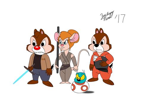 Chip N Dale Rescue Rangers The Force Awakens By Zacharynoah92 On