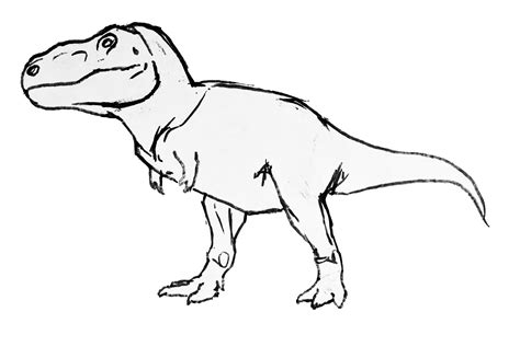 How To Draw A Tyrannosaurus Rex Dinosaur Science Museum Of Minnesota