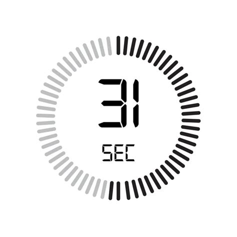 Gráfico Vectorial The 31 Seconds Icon Imagen Vectorial The 31 Seconds