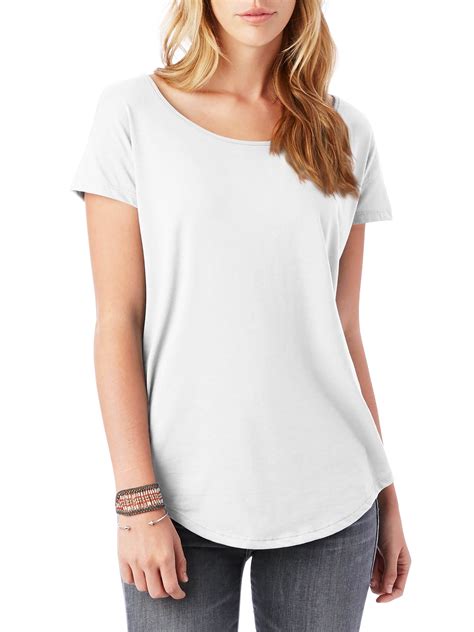 Ma Croix Womens Scoop Neck Longline Tee Round Bottom T Short Sleeve Modal Shirts Walmart Com