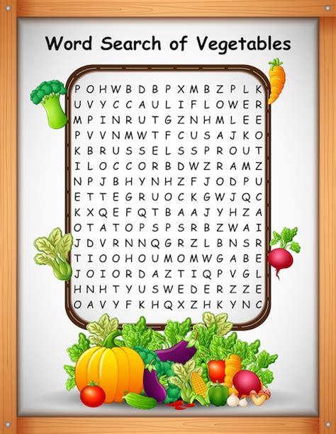 Crucigramas Crucigramas Palabra Encontrar Verduras Para Juegos De Niños