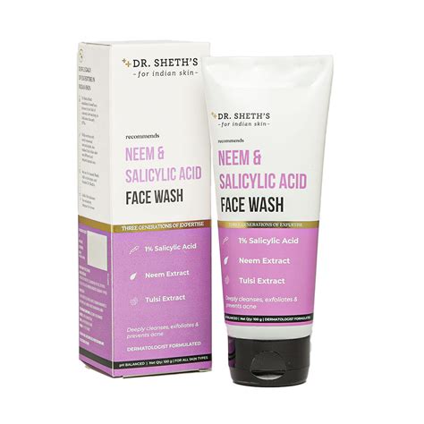 Dr Sheths Neem And Salicylic Acid Face Wash Buy Dr Sheths Neem