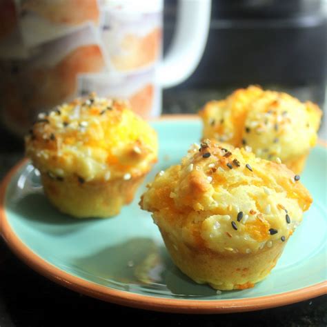 52 Ways To Cook Loaded Cheddar Cheese Mini Muffins With Garlic And Sesame
