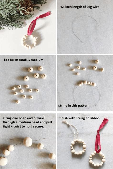 Instructions To Make Beaded Christmas Ornaments