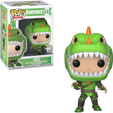 Fans can get a closer look at the upcoming line of vinyls and now know that the figures will feature back bling. Funko Pop! Rex Figure 4 1/2in x 6 1/2in - Fortnite | Party ...
