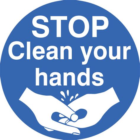 Stop Wash Your Hands Floor Sign Ssp Print Factory