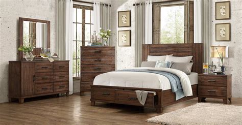 4.3 out of 5 stars. Homelegance Brazoria Bedroom Set - Distressed Natural Wood ...