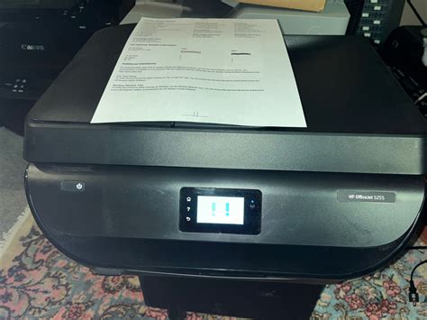 Hp Officejet 5255 All In One Wireless Inkjet Printer Full Ink Ebay