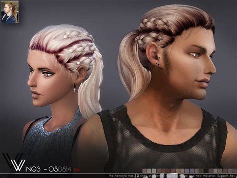 Wingssims Wings Os0814 Sims Hair Womens Hairstyles Sims 4 Tsr