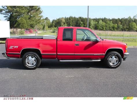 1995 Chevrolet Ck K1500 Silverado Z71 Extended Cab 4x4 In Victory Red