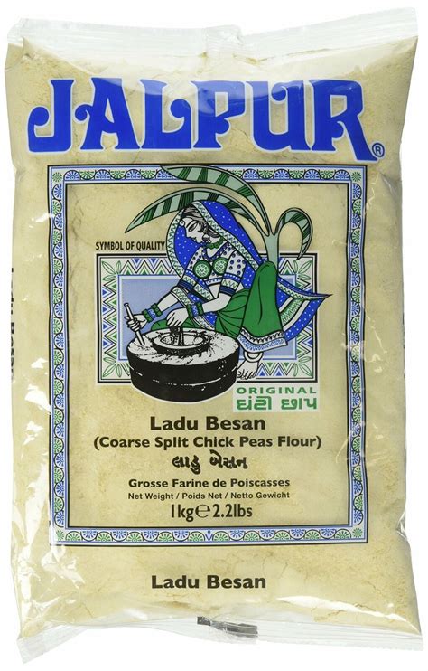 Jalpur Ladu Besan Coarse Split Chick Peas Flour 22lbs 1kg