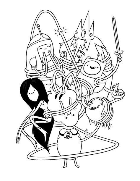 40 Adventure Time Coloring Pages Marceline Francisjosan