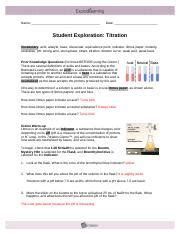 In section 1, students learn what a mole looks like for different substances. Student Exploration Moles Activity A Answer Key + My PDF ...