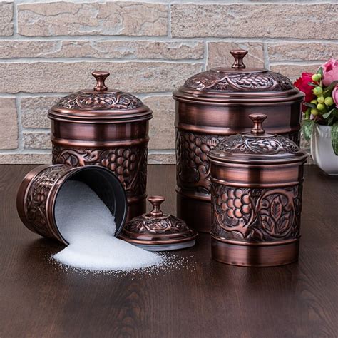 Old Dutch Heritage 4 Piece Kitchen Canister Set And Reviews Wayfair