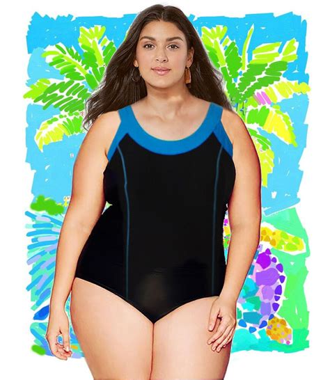 Woman Swimsuit One Piece Plus Size 1xl 4xl 1416 2628 Water Aerobics Sports Usa Unbranded
