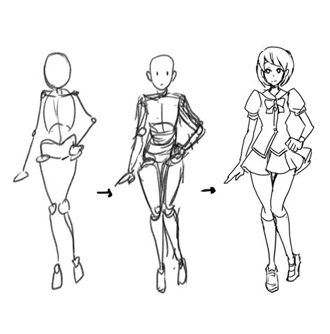 【for Beginner】how To Draw A Rough Sketch Body Medibang Paint The