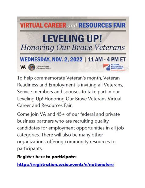 Leveling Up Virtual Career And Resources Fair For Veterans Riverside