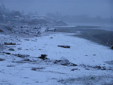 Coastal Snow Over The Ocean By Micahriddle On Deviantart