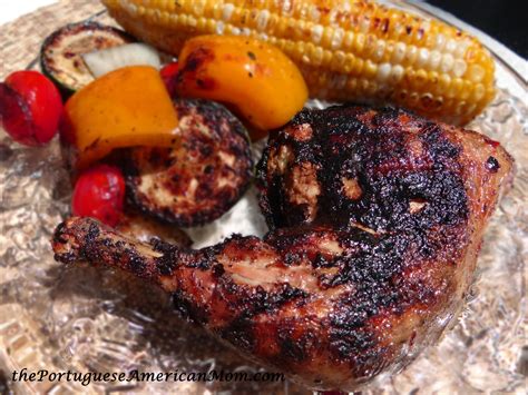 This whole roasted chicken recipe is easy to make, has only 6 ingredients (two of which are salt and pepper), and only takes 5 minutes to prepare. Portuguese Style Grilled Chicken, marinaded/brined over night and grilled on charcoal grill ...