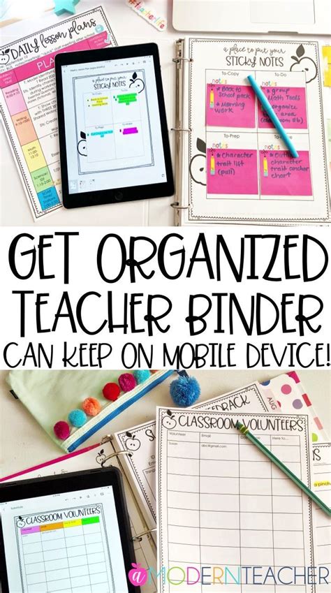 Get Organized With This Teacher Binder Teacherbinder