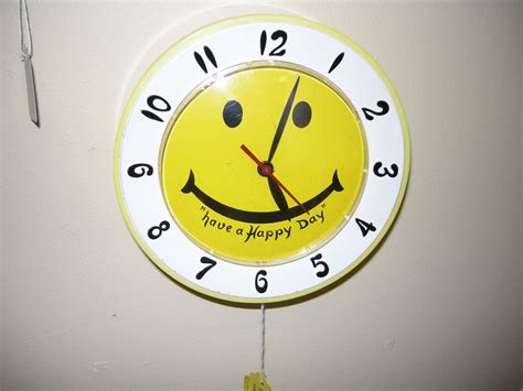 Love This 1970s Smiley Face Clock Made By Lux Clock Vintage Style